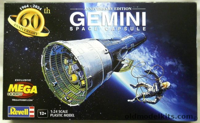 Revell 1/24 Gemini Space Capsule - 60th Anniversary Issue, 03705 plastic model kit